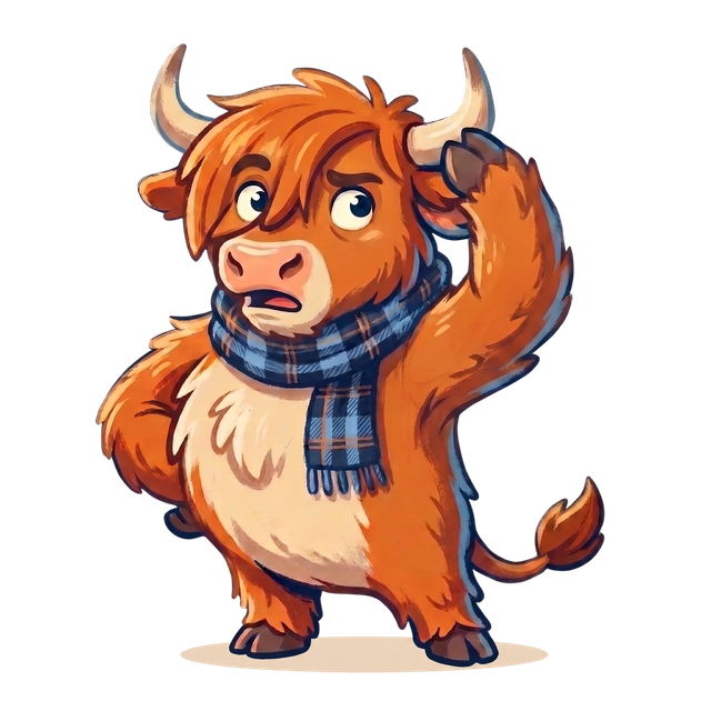The coo lookin' puzzled at yer English